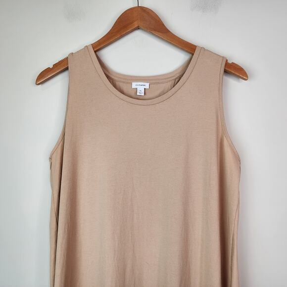 Cuyana Drape Back Sleeveless Dress Quartz Size XL - Picture 3 of 8